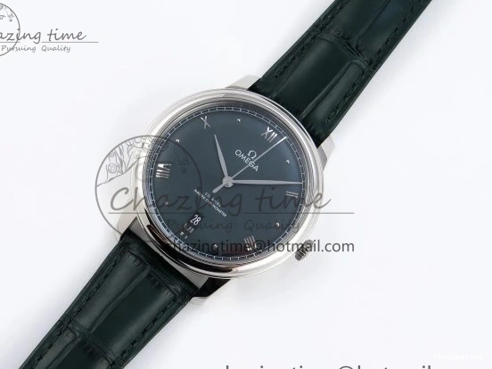 0215 Tailored De Ville Date SS MKF 1:1 Best Edition Dark Gray Dial Roman Marker on Black Leather Strap A 7740